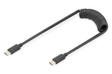 USB 2.0 - USB - C auf USB - C Spiralkabel 
