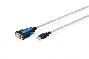 Cable adaptador USB 2.0 a RS232, 1,8 m, chipset FTDI integrado 
