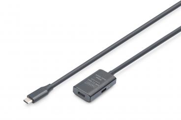 Aktives USB 3.2 Gen1 5G Verlängerungskabel, USB-C - USB-C, 5m 