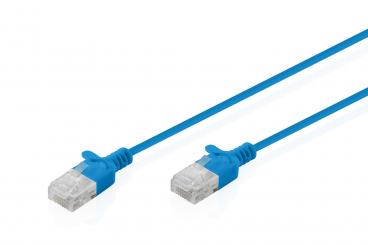 CAT 6 U-UTP Slim patch cable, 1.5 m, blue 