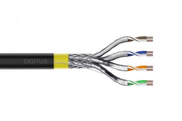 CAT 7A S/FTP data cable - outdoor installation cable, 50 m ring, simplex, PE 