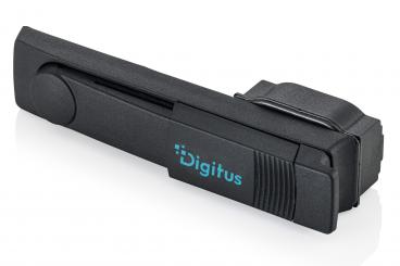 Swivel handle with profile half cylinder lock for network and server enclosures 