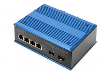 Industrieller 4+2-Port Gigabit Ethernet PoE Switch 