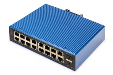 Industrieller 16+2-Port L2 managed Gigabit Ethernet Switch 
