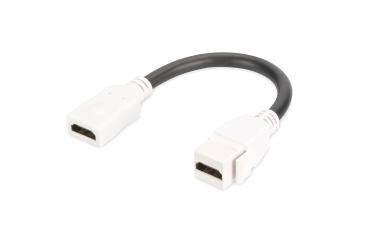 HDMI 2.0 Keystone Modul mit 12 cm Zuleitung (Buchse/Buchse) 
