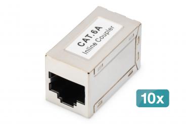 CAT 6A Modulare Kupplung, geschirmt - 10 Stk. 