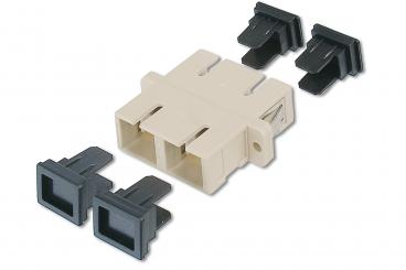 Fiber optic coupling, duplex, SC to SC, MM OM2 