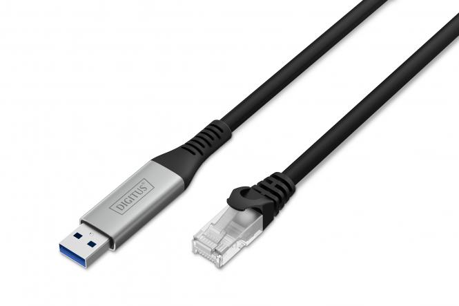 Câble USB-A - RJ45 Ethernet, 1Gbit/s, 3m 