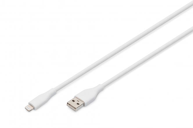Lightning silikonski spojni kabel, USB-A na Lightning, 0,5 m, bijeli 