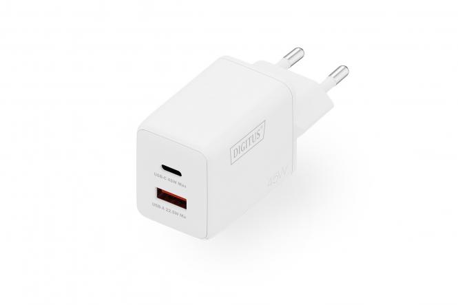 USB GaN punjač 45W, 1x USB-C, 1x USB-A 