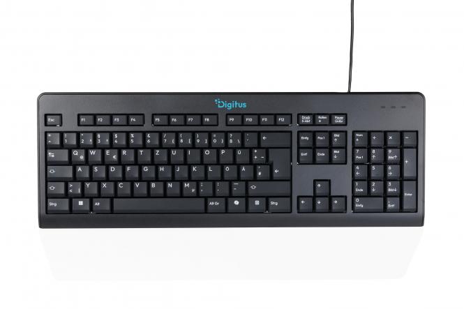 Wired keyboard, German layout (QWERTZ), 105 keys 