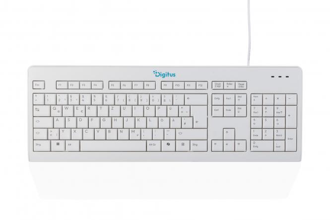 Wired keyboard, German layout (QWERTZ), 105 keys 