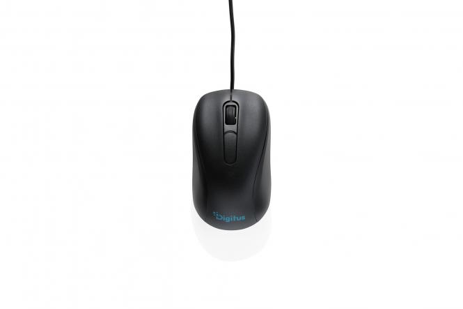 Wired 3-button mouse with scroll wheel, 1.9 m cable length, 1000 DPI 