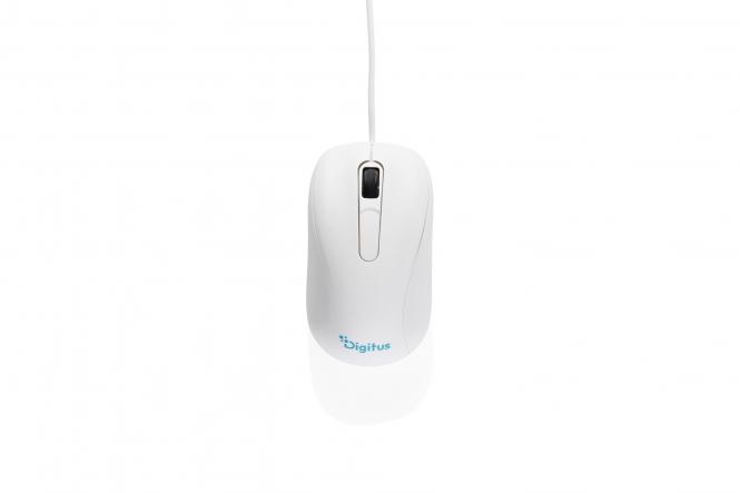 Wired 3-button mouse with scroll wheel, 1.9 m cable length, 1000 DPI 