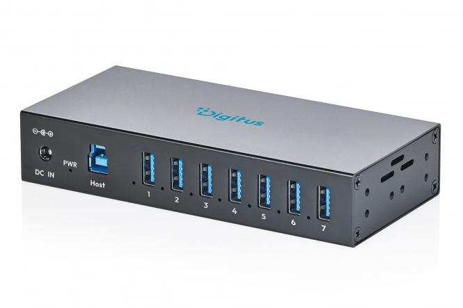 USB 3.2 Gen 1 Industrial Hub, 7-Port 