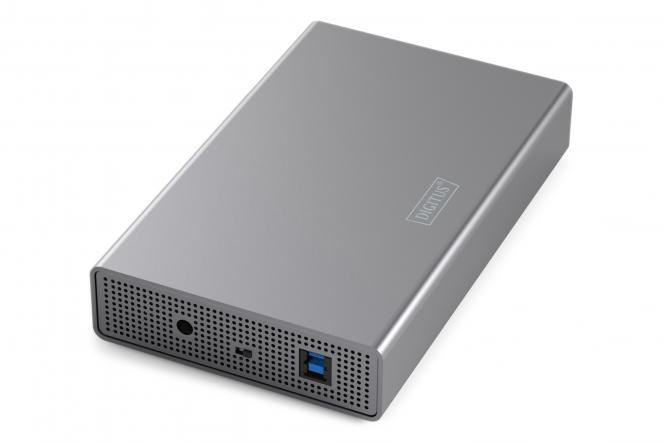 Obudowa dysku twardego DIGITUS USB 3.0, 3,5", SATA, 16 TB, aluminium 