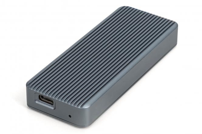 USB M.2 hard disk enclosure, SSD, external, NVMe , 20Gbps, USB 3.2 Gen2x2, aluminum, incl. mounting material 