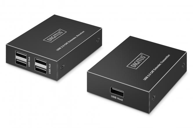 USB 2.0 CAT extender, 4 port USB-A, 150m 