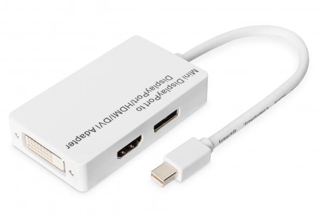 Mini DisplayPort Adapter / Konverter - Mini DP auf DisplayPort, HDMI + DVI 