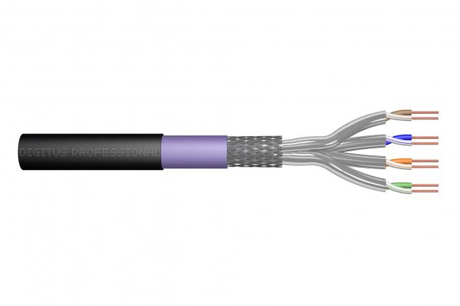 CAT 7 S/FTP data cable - underground installation cable, 100 m, simplex, PE 