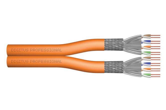 CAT 7 S/FTP podatkovni kabel – instalacijski kabel, 100 m, duplex, Dca-s2, d1, a1 