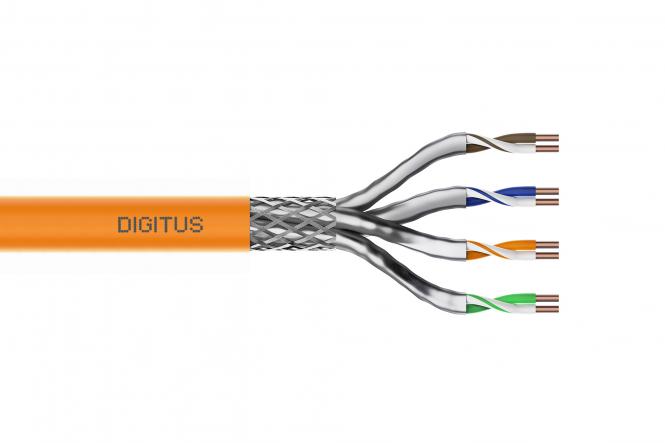 CAT 7 S/FTP data cable - installation cable, 100 m, simplex, Cca (EN 50575) 