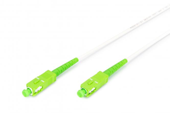 Fiber optic steel-armored patch cable, simplex, singlemode, SC/APC - SC/APC, 20 m 