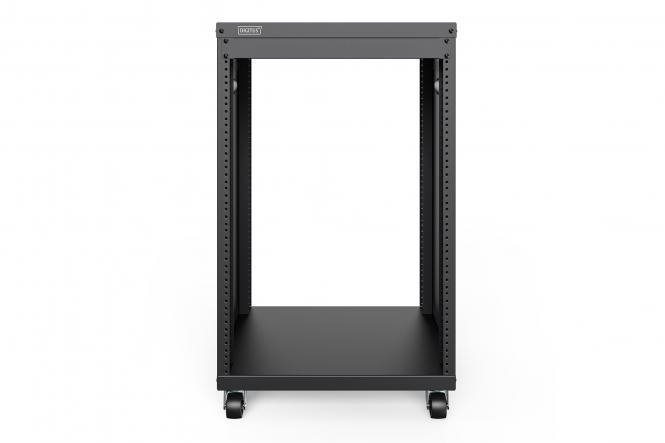 Universal 19-Zoll Equipment Rack mit Rollen, 16HE 