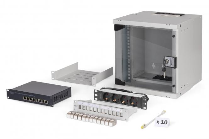 Zestaw sieciowy SOHO Pro, 254 mm (10") - 6U, 315 x 300 mm (szer. x gł.) 
