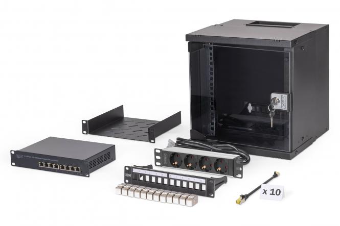 Zestaw sieciowy SOHO Pro, 254 mm (10") - 6U, 315 x 300 mm (szer. x gł.) 