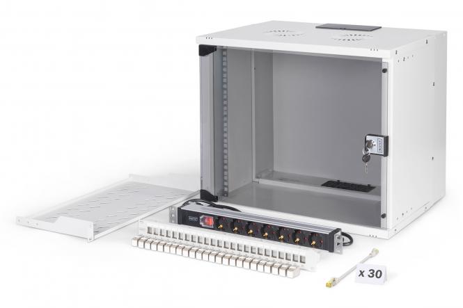 Zestaw sieciowy SOHO Pro, 483 mm (19") - 9U, 540 x 400 mm (szer. x gł.) 