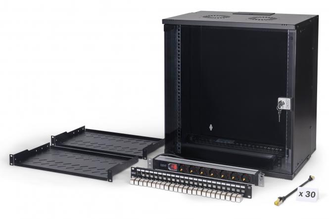 Zestaw sieciowy SOHO Pro, 483 mm (19") - 12U, 540 x 400 mm (szer. x gł.) 