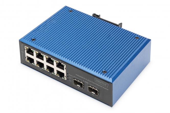 Industrial 8+2 port Fast Ethernet switch 