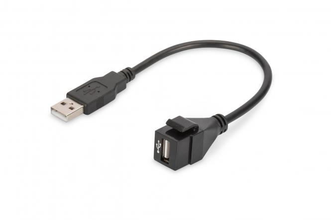 USB 2.0 Keystone modul s kabelom od 16 cm (utikač/priključak) 