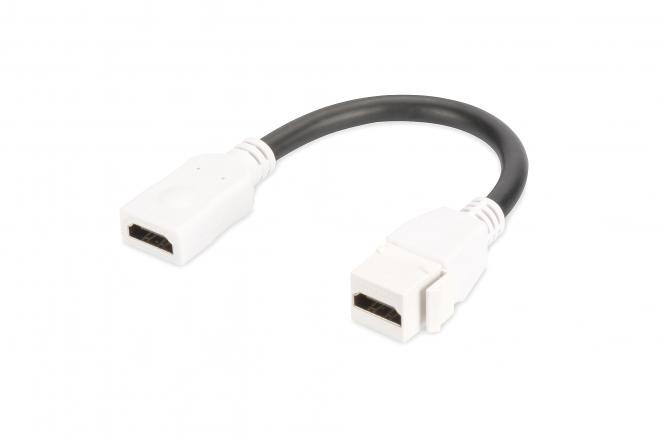 HDMI 2.0 Keystone modul s 12 cm kabelom (žensko/žensko) 
