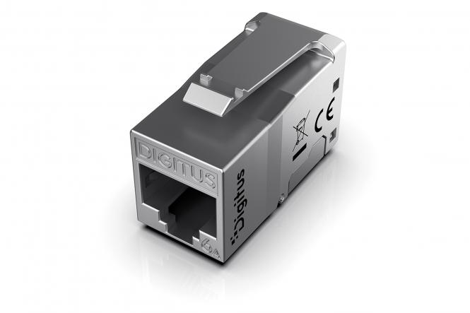 CAT 6A Keystone-Modul auf Komponentenebene, geschirmt, werkzeugfreier Montageanschluss 