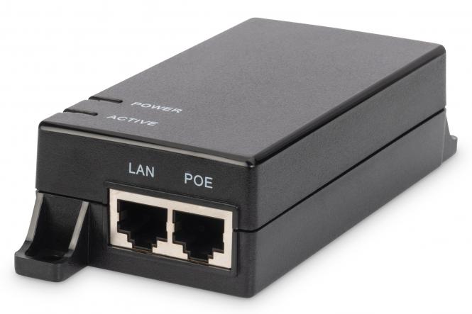 Gigabit Ethernet PoE Injektor, 802.3af, 15.4 W 