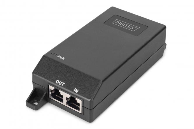 Gigabit Ethernet PoE+ Injektor, 802.3at, 30 W 