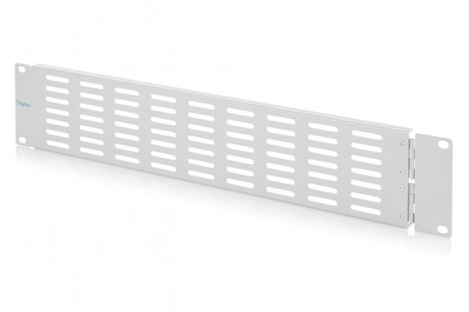 Blank cover with ventilation grille and hinge for 482.6 mm (19") enclosures 