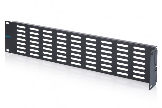Blank cover with ventilation grille and hinge for 482.6 mm (19") enclosures 