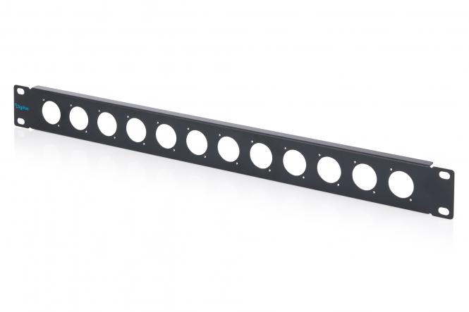 1U rack panel for 12 x D-Type modules 