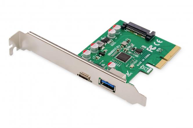PCIe card, USB Type-C™ + USB-A 