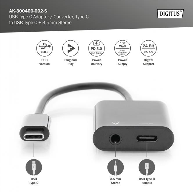 DIGITUS by ASSMANN Shop | USB-C adapter / converter, USB-C to USB