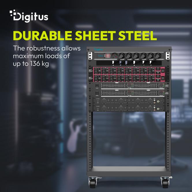 DIGITUS by ASSMANN Shop | Universal 19-Inch Equipment Rack with Castors ...