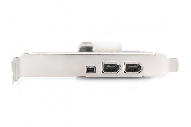 DIGITUS by ASSMANN Shop | PCI Express Card, Firewire 1394a (3+1 ports)