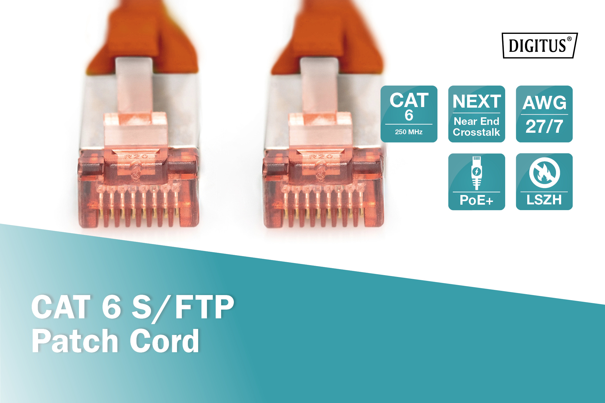 DIGITUS by ASSMANN Shop | CAT 6 S/FTP Patch Cable, 3 m, Red