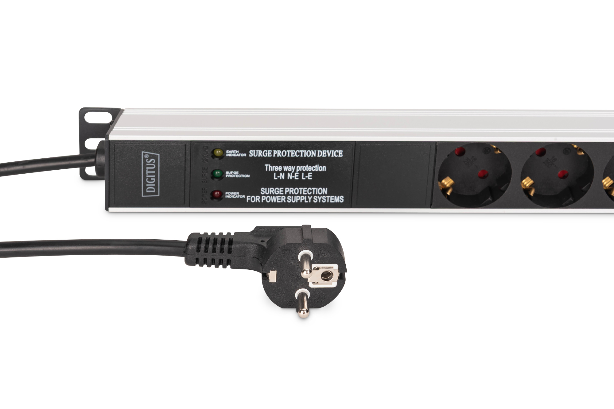 DIGITUS by ASSMANN Shop | Multiple socket outlet with aluminum profile ...