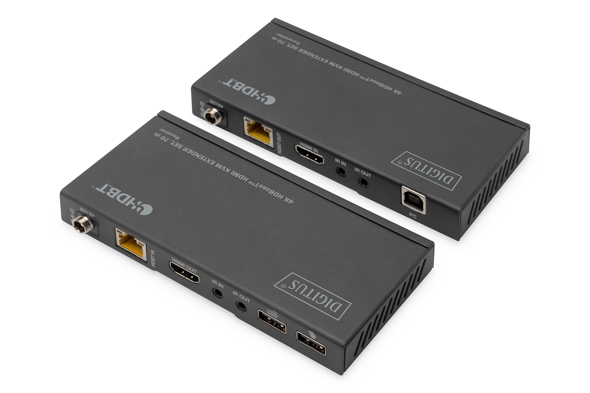 DIGITUS by ASSMANN Shop | 4K HDBaseT™ HDMI KVM extender set, 70 m